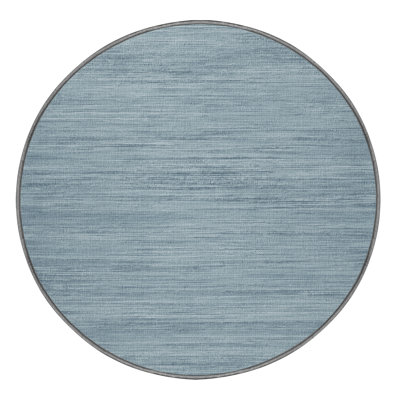 Machine Washable Solid Gray Area Rug