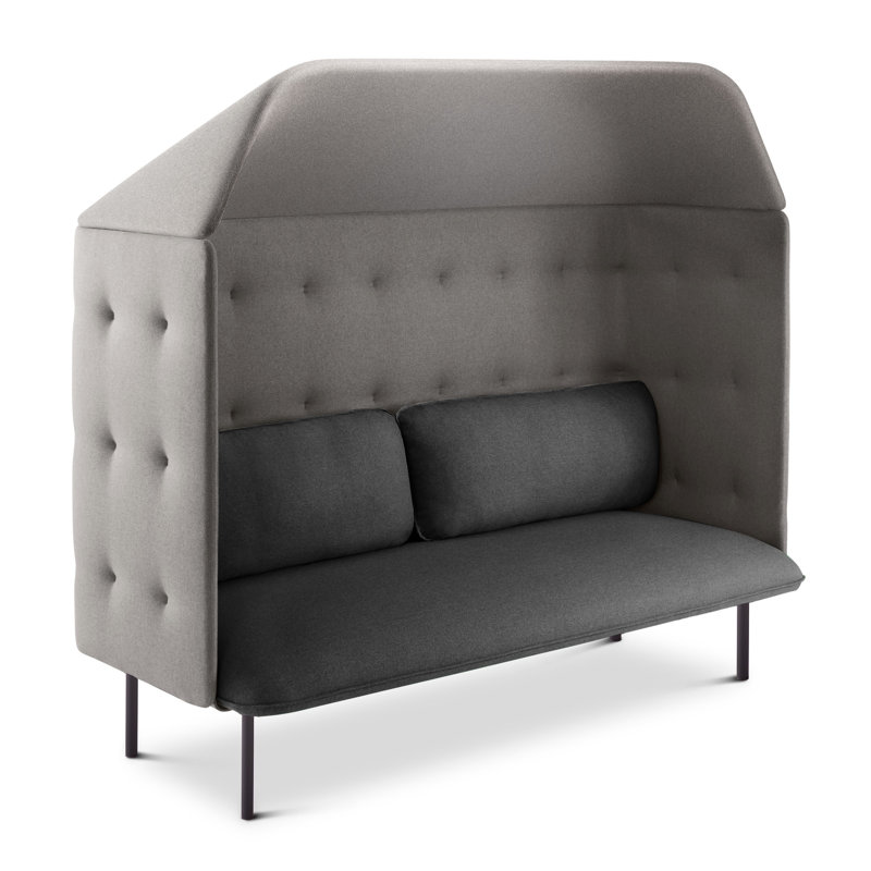 QT Lounge Sofa With Canopy, Dark Gray/Gray