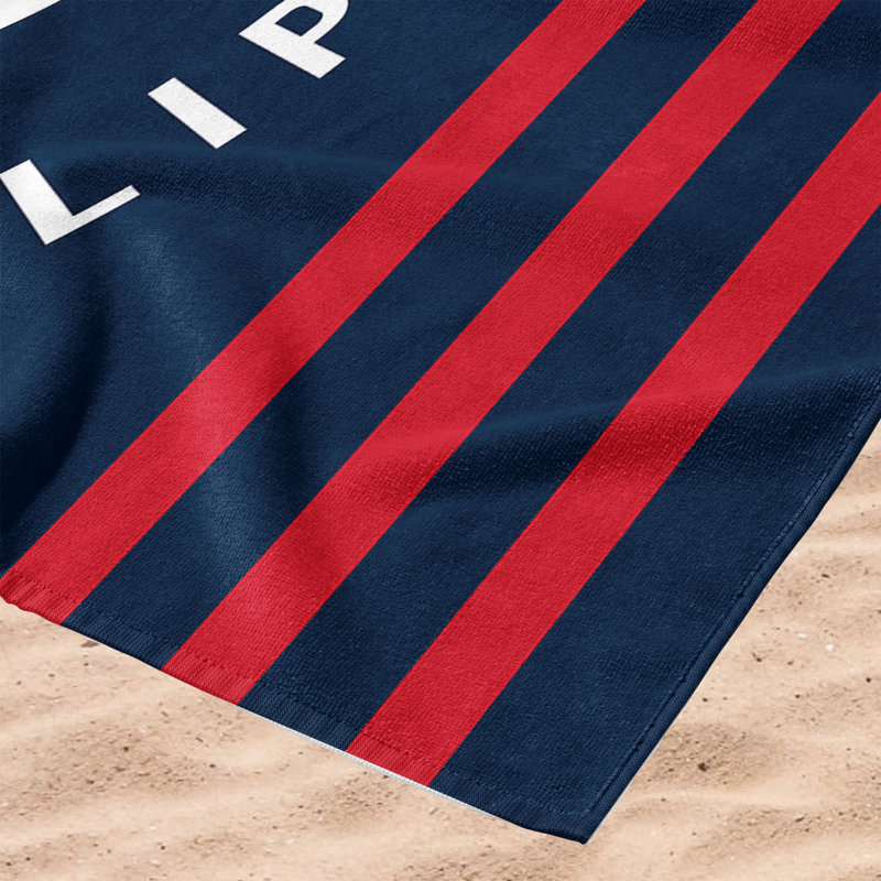 Serviette de plage NBA Stripes, Clippers de Los Angeles