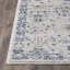 Tapis oriental bleu / crème en polypropylène tissé à la machine Aldoris-1874172516