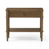 Toulouse 1 - Drawer Solid Wood Nightstand