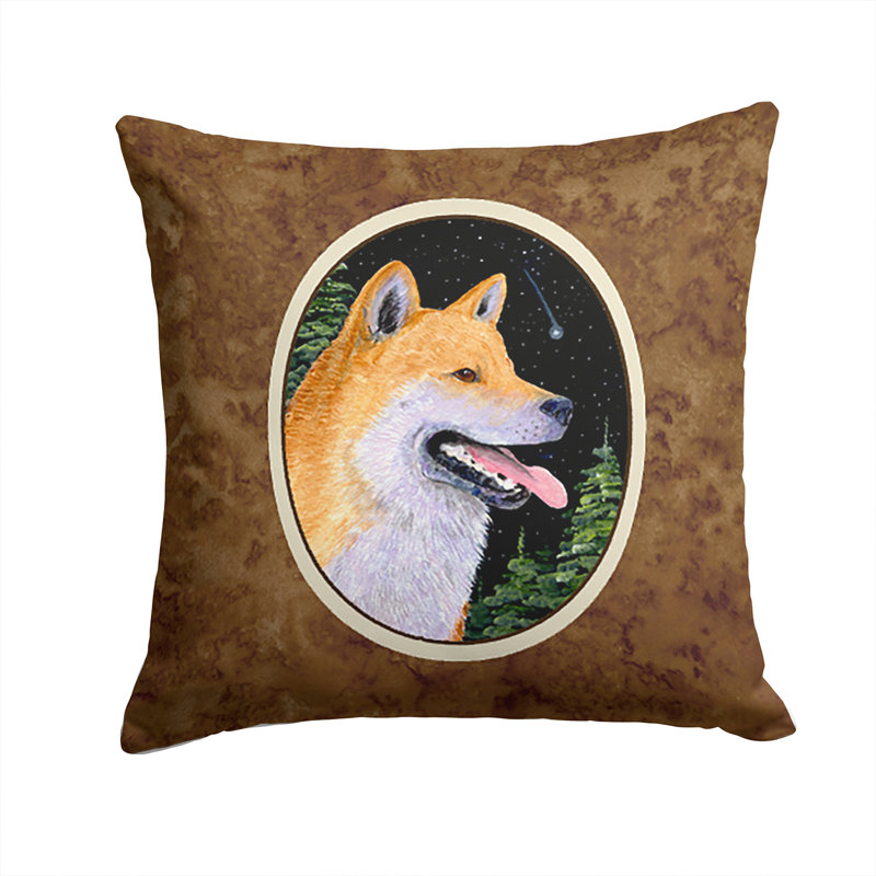 Shiba Inu Outdoor Reversible Throw Pillow