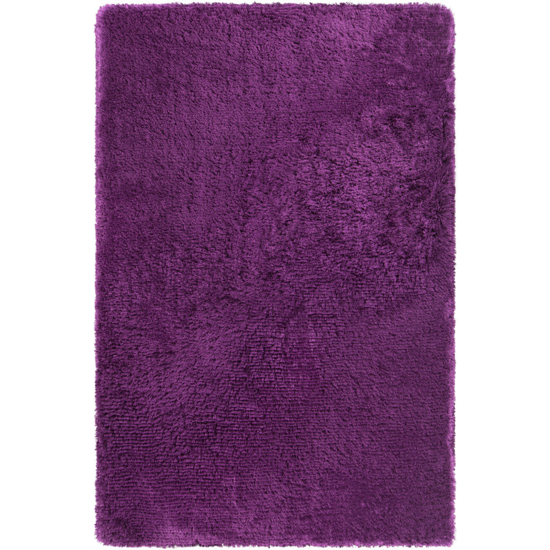 Chandra Rugs Giulia Collection Plush Modern Contemporary Hand-Woven Silver White Grey Shag Polyester Pile Material Handmade Area Rug