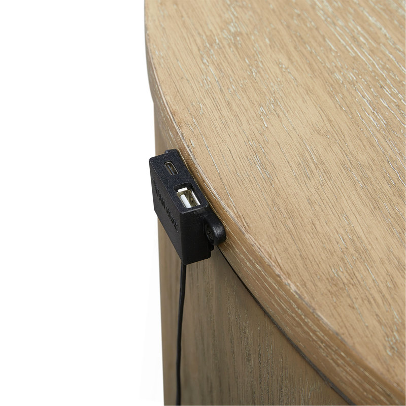 Oval Nightstand - Toffee