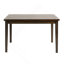Ensemble de table de salle à manger à finition cerise foncée 5 pièces avec 4 chaises Ensemble de salle à manger en similicuir noir