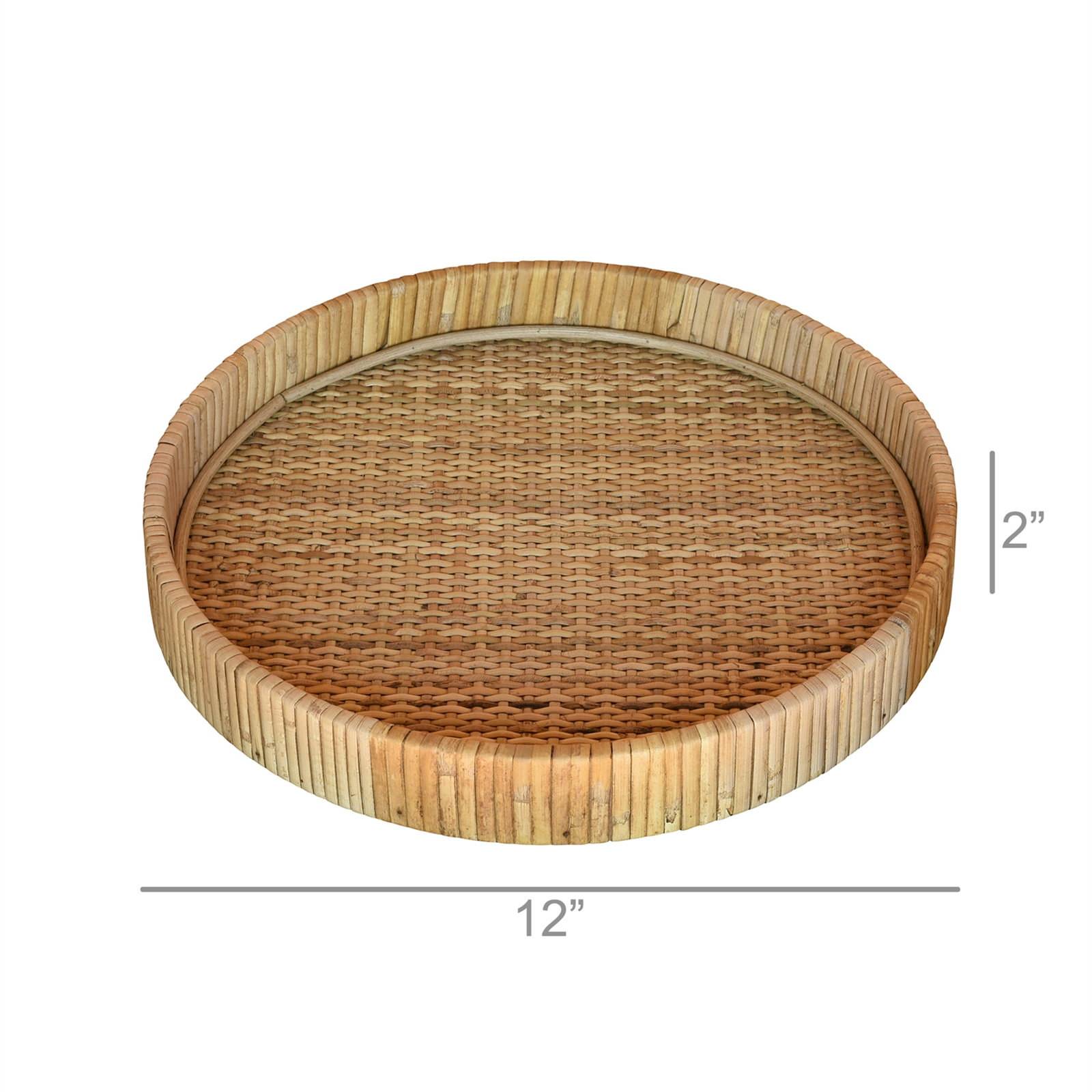 Calum Decorative Tray, 2" H x 12" W x 12" L