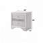 Table de chevet blanche