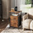 Travison Nightstands Set of 2 with Charging Station, Bedside Tables With 2 Drawers and Open Shelf, USB Ports And Outlets-1608618312-1608618326