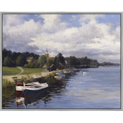« serene shoreline »-« floater », reproduction d’art sur toile