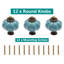 12pcs Celadon Pumpkin Knobs, Vintage Ceramic Cabinet Knobs,Dresser Knobs, Drawer Knobs, Door Knobs, Drawer Pulls, Dresser Handles with Mounting Screws