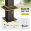 Pergola en aluminium avec auvent-96801089-96801094