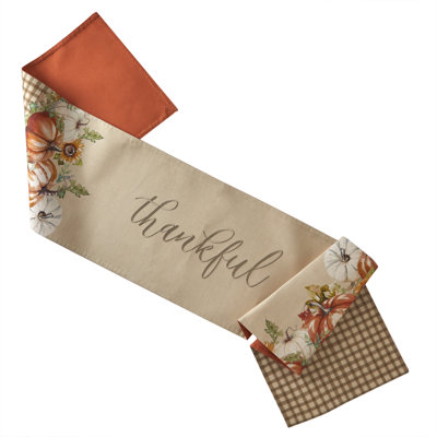 SKL Home Autumn Pumpkins Table Runner