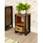 Samant Solid Wood Sled End Table