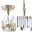 Lustre rond en cristal prisme 18,5 po Miara-1001975407