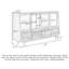Buffet en bois d'orme de style Wabi-sabi