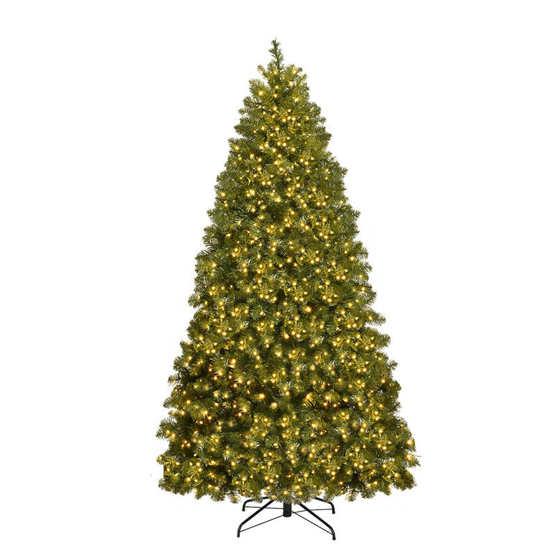 Arbre de Noël en cachemire vert 8 "avec 880 lumières H 8", H 6 po