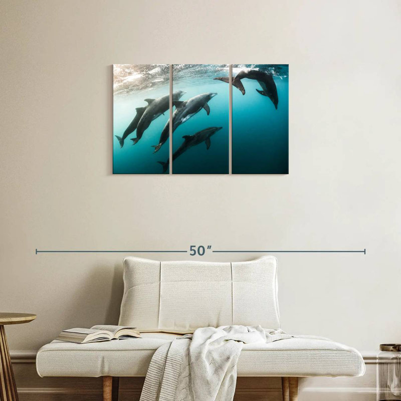 Brampt Dolphin Playmates, 20" H x 33" W