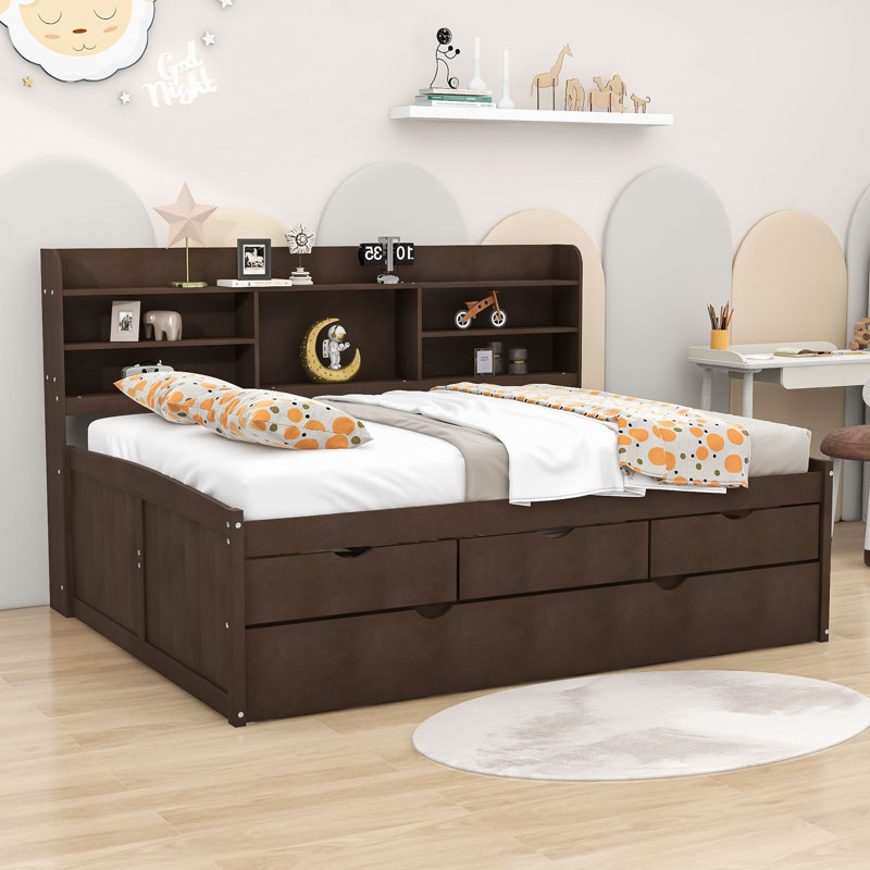 Ephinne Bed, Full, Antique Brown
