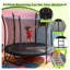 Trampoline 8 pi pour enfants avec filet de sécurité et échelle - Trampoline récréatif pour tout-petits dans la cour arrière