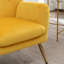 Fauteuil d'appoint à dossier capitonné en velours Sovarol-118022507