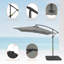 Parasol en porte-à-faux carré avec base 8,2 x 8,2 po Lynch-1635768519