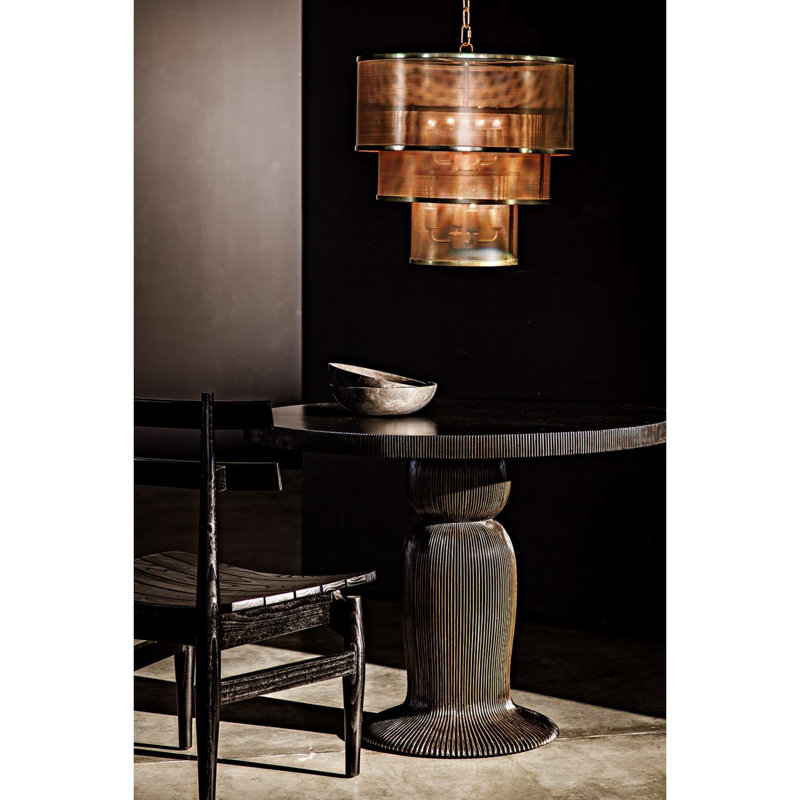 Portobello Round Mahogany Wood Dining Table