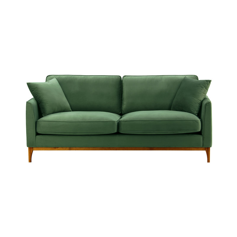 Jaaron Loveseat, Walnut, Green, 3