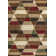 Kehoe Retro Diamonds Geometric Red/Brown/Cream Rug