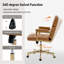Chaise de bureau pivotante et inclinable en similicuir Debby-217639261