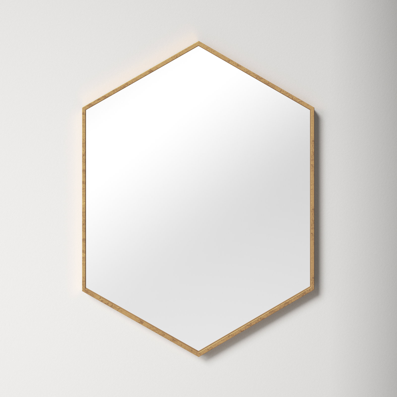 Breckler Accent Mirror, Gold, 31" x 22"