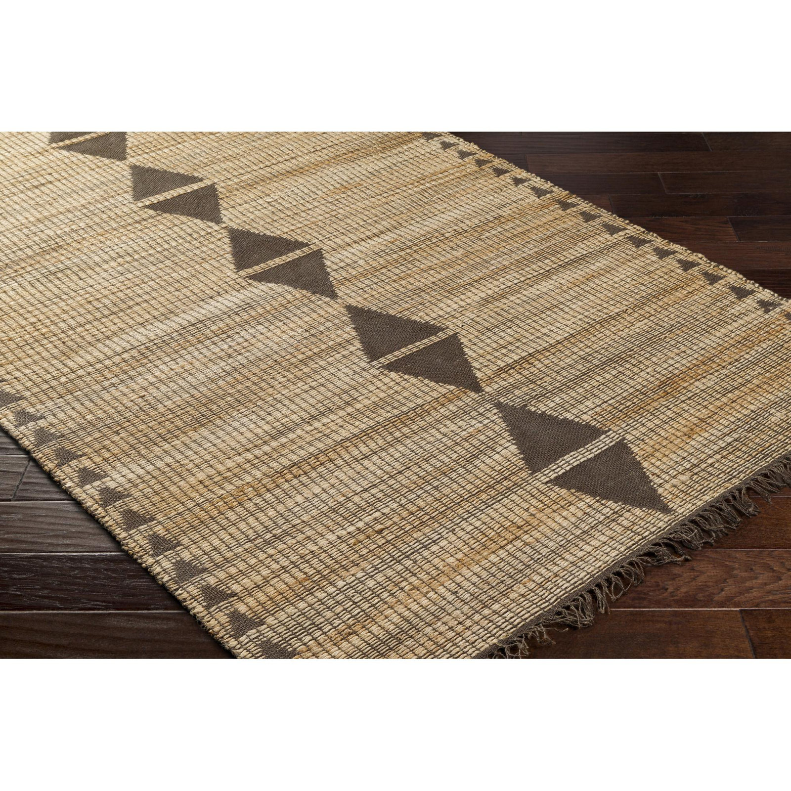 Dulcie Handmade Jute / Sisal Brown Rug, Rectangle 2'3" x 3'9"