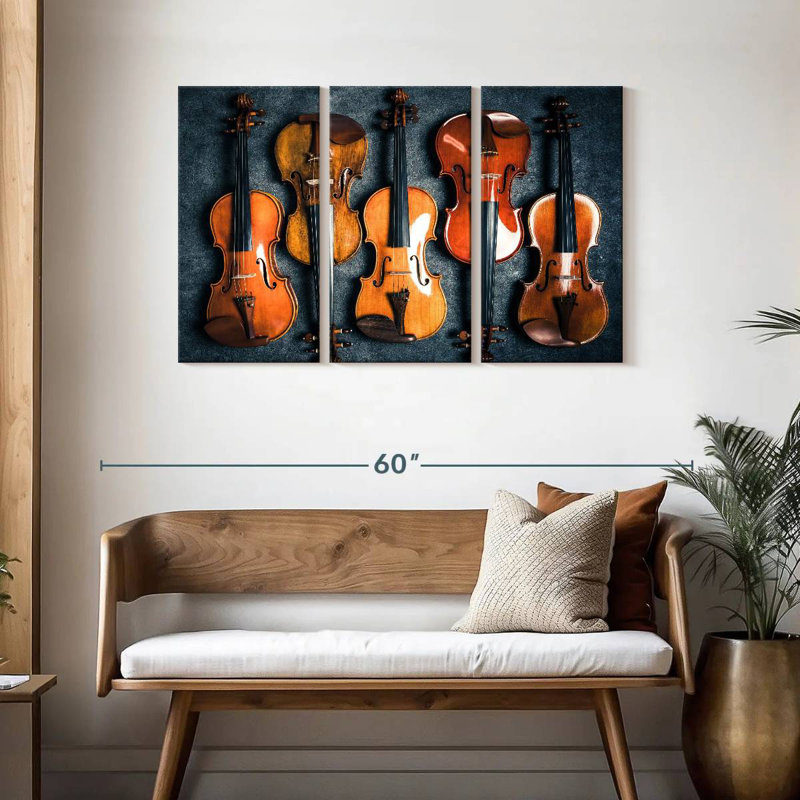 Abarca Violin Collection, 28" H x 45" W