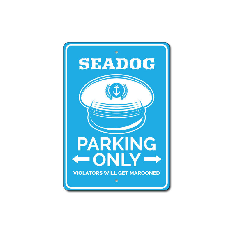 Panneau de signalisation en aluminium Seadog, H 14 po x l 10 po x P 0,04 po