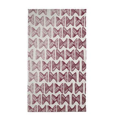 Tapis décoratif marron géométrique