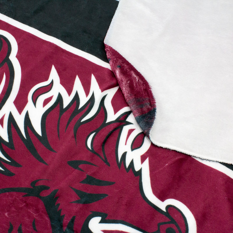 Jeté doux sublimé South Carolina Gamecocks, 42 po x 60 po, L 30 po x L 40 po