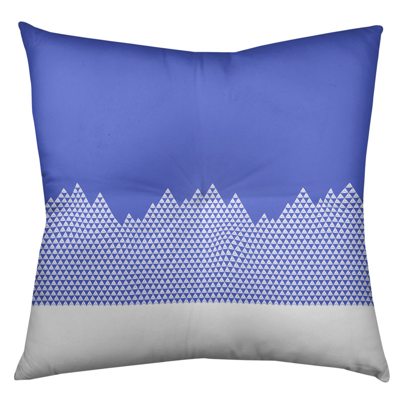 Coussin Katelyn Elizabeth, 26 po x 26 po, Bleu
