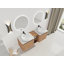 Meuble-lavabo mural avec lavabo d'art en céramique-87584095-87584094