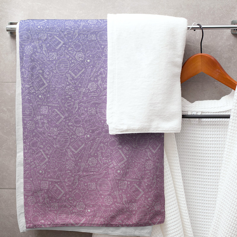 Katelyn Elizabeth Bath Towel, Blue/Pink