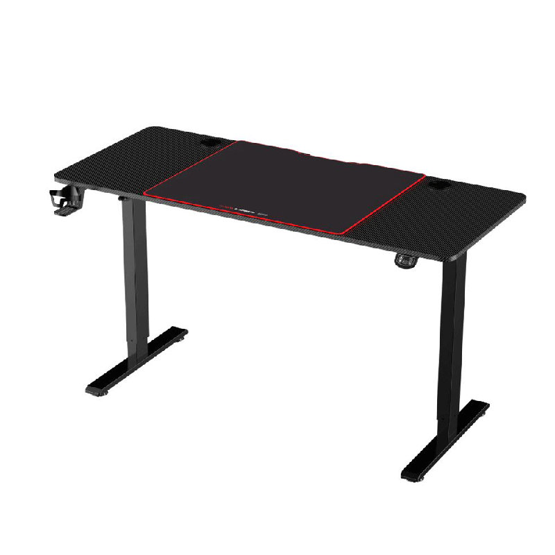 Bureau droit électrique à hauteur ajustable avec tapis de souris géant - 55 po