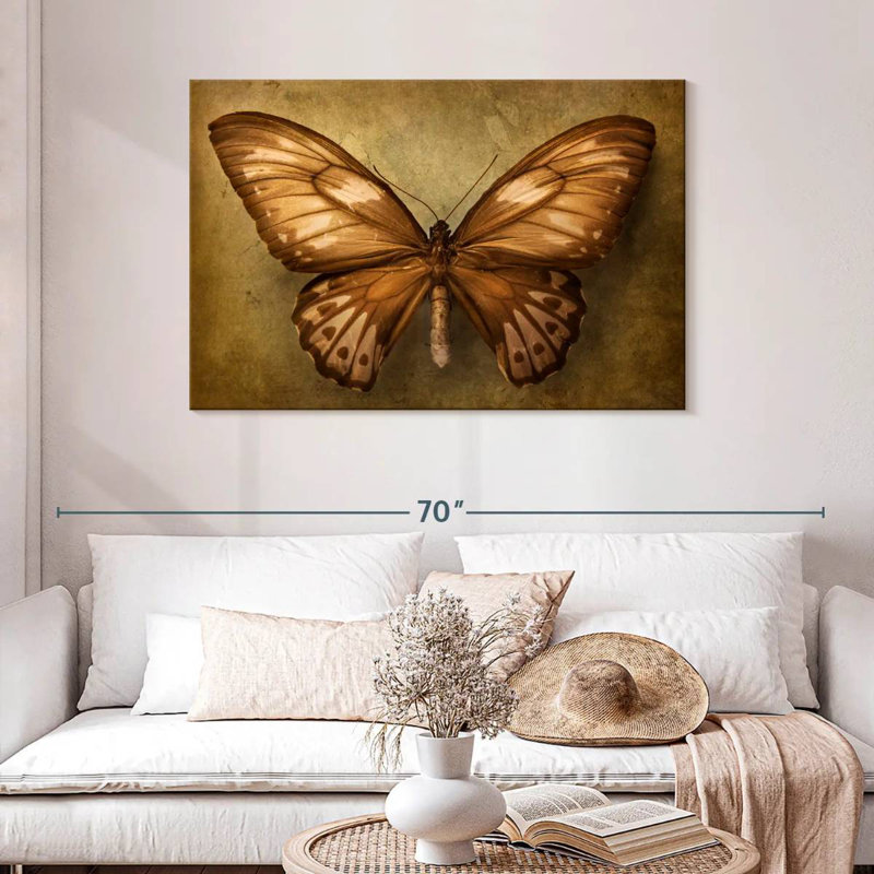 Brampt Vintage Butterfly, 30" H x 45" W