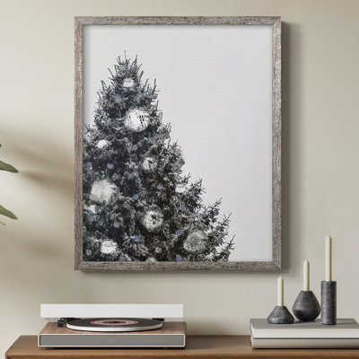 Disco Christmas Tree II Framed Print - Solid Wood