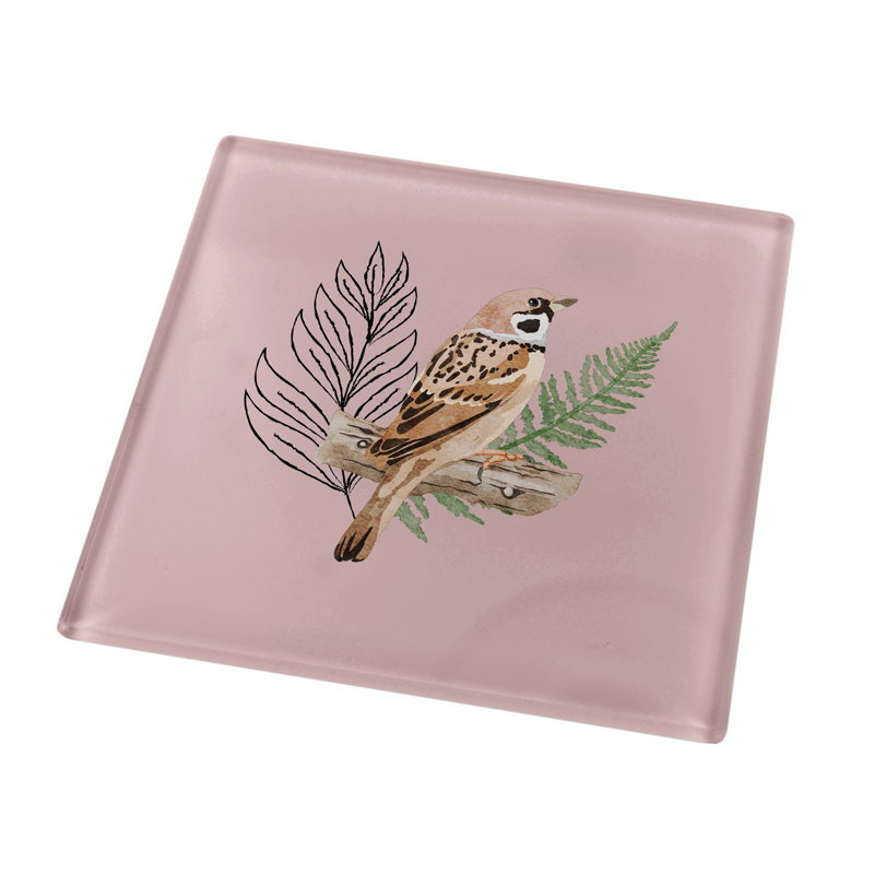 Glass Square 1 Piece Coaster