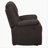 Madden Upholstered Glider Recliner in Brown
