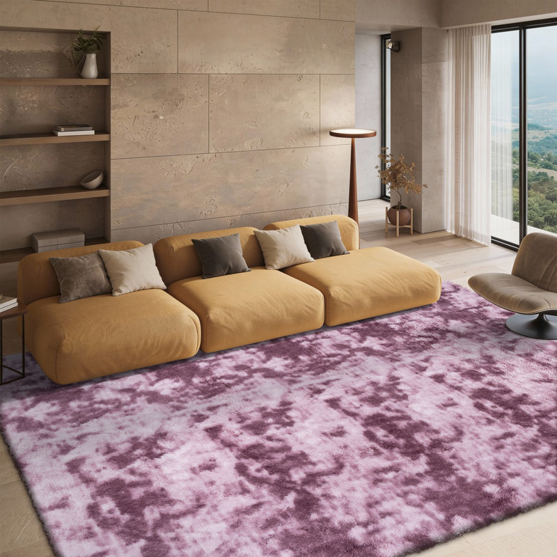 Ziska Shag Performance Abstract Rug, Rectangle 8' x 10'