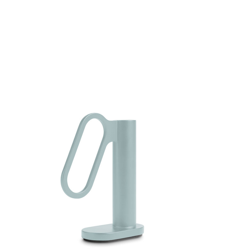 Who Goes There? Candlestick, Putty, 4" H x 4" W