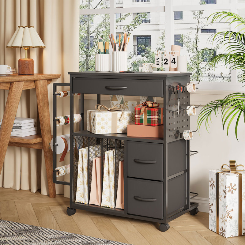 30.71 in. H x 23.6 in. W Printer Stand