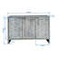 Accent Cabinet 3 Door Wooden Cabinet Sideboard Buffet Server Cabinet Storage Cabinet