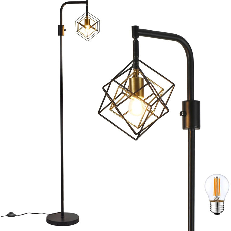 Rustic Style Standing High Platform Lamp