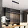 - Light Matte Black LED Square/Rectangle Pendant