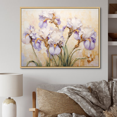 Beige minimalisme iris pétales radieux III